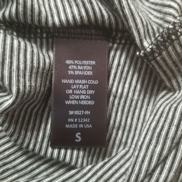 Coin 1804 Anthropologie Stripe Button Back Tank S - Picture 6 of 6